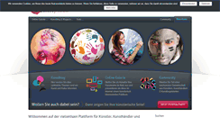 Desktop Screenshot of kunstplaza.de