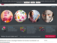 Tablet Screenshot of kunstplaza.de
